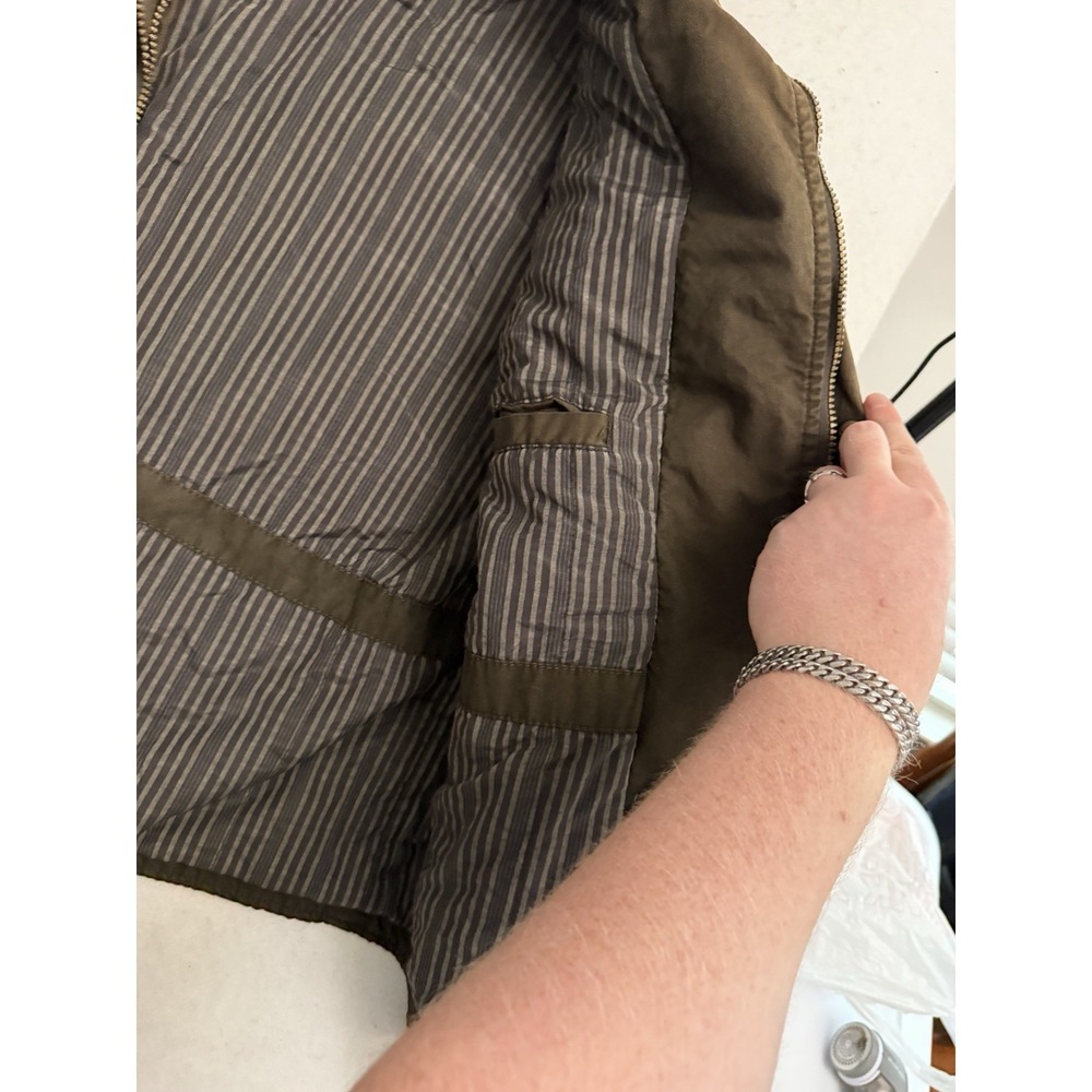 Pronto Uomo Jacket Mens L Brown Field Utility Overshirt Military Outdoor Chore - Picture 2 of 7
